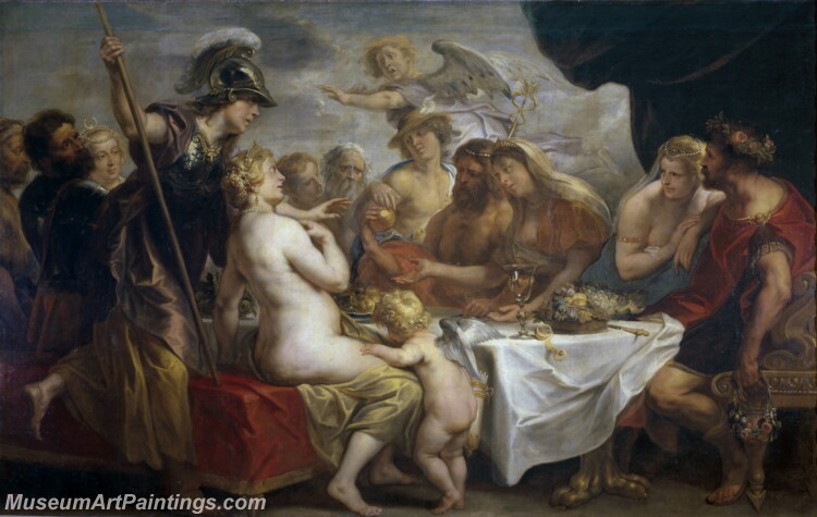 Jordaens Jacob Las bodas de Tetis y Peleo Painting