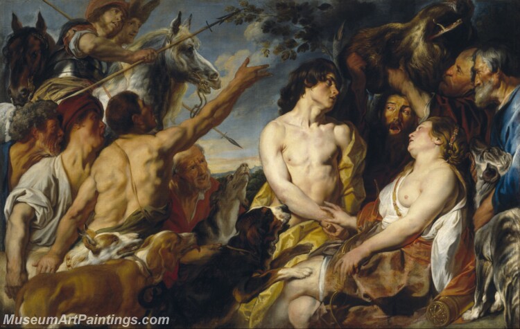 Jordaens Jacob Meleagro y Atalanta Painting