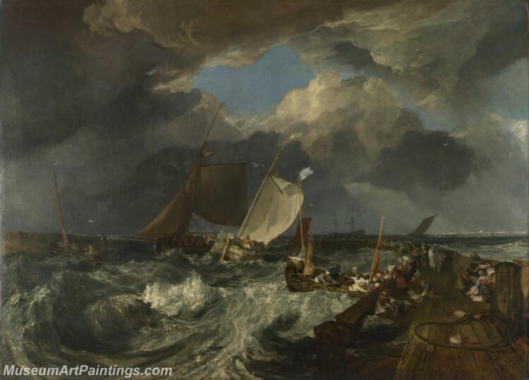 Joseph Mallord William Turner Calais Pier Painting