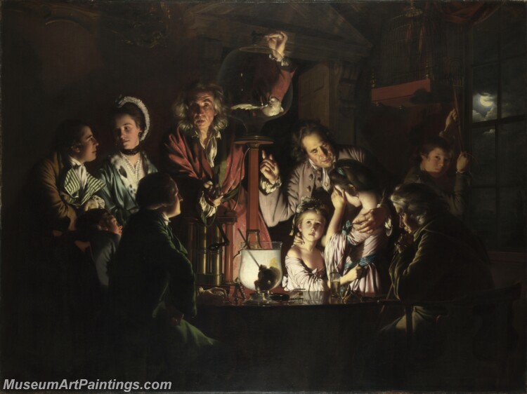 Joseph Wright of Derby An Experiment on a Bird in Air Pump Painting