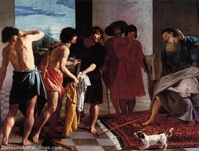 Josephs Bloody Coat Brought to Jacob Painting