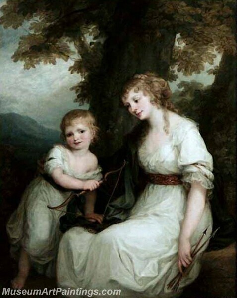 Juliane von Krudener And Her Son Paul Painting