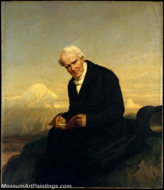 Julius Schrader Baron Alexander von Humboldt Painting