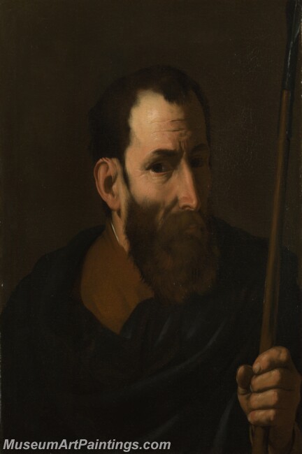 Jusepe de Ribera An Apostle Painting