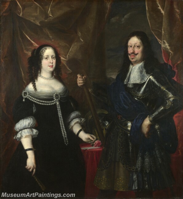 Justus Sustermans The Grand Duke Ferdinand II of Tuscany and his Wife Painting