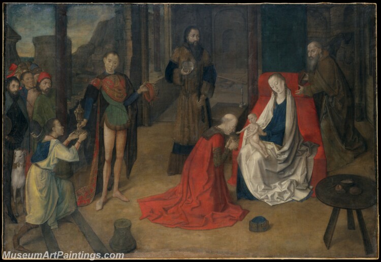 Justus of Ghent The Adoration of the Magi Painting