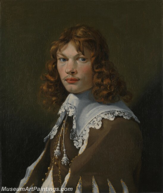 Karel Dujardin Portrait of a Young Man Self Portrait Painting