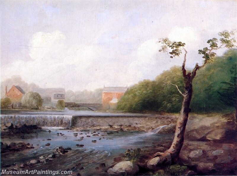 Kinney Town Dam Seymour Connecticut Painting