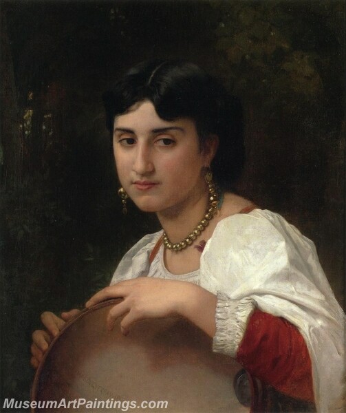 LItalienne au tambourin Painting