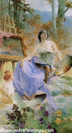 La Peinture Painting by Paul Francois Quinsac