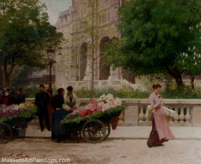 La Place De La Trinite Painting