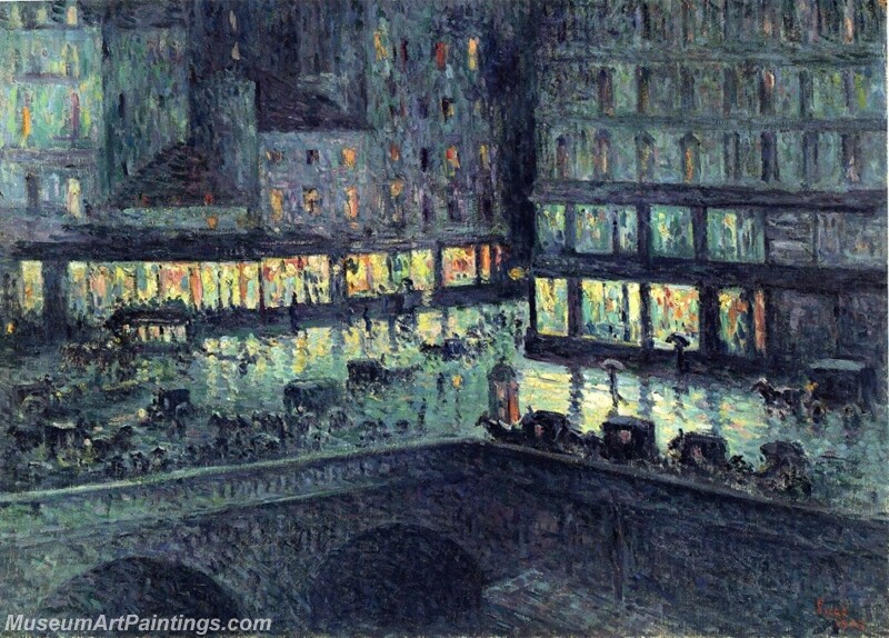 La Samaritaine Night Painting