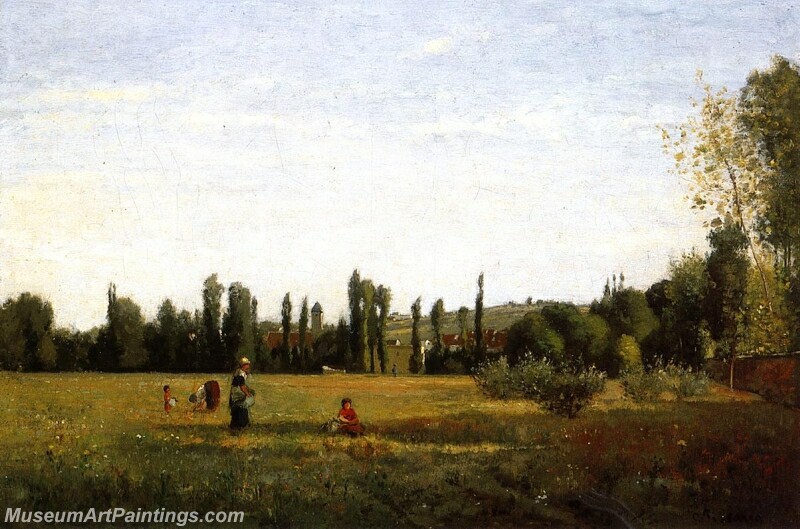 La Varenne Saint Hilaire View from Champigny Painting