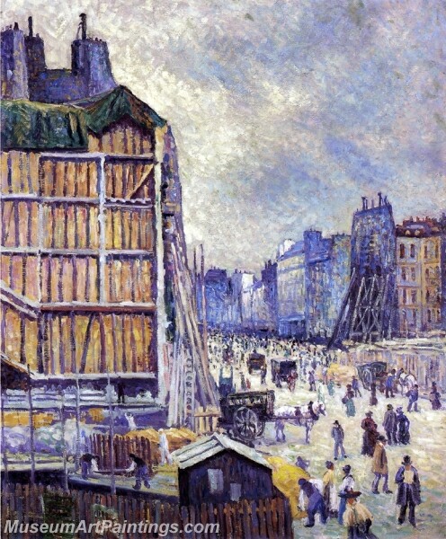 La rue Reaumur Painting