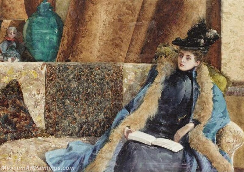 Lady Reading Painting