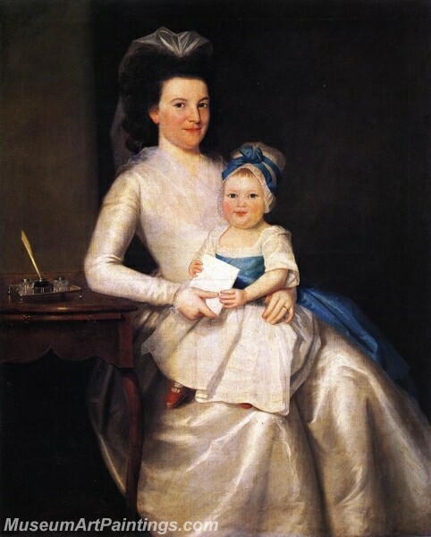 Lady Williams and Child Painting