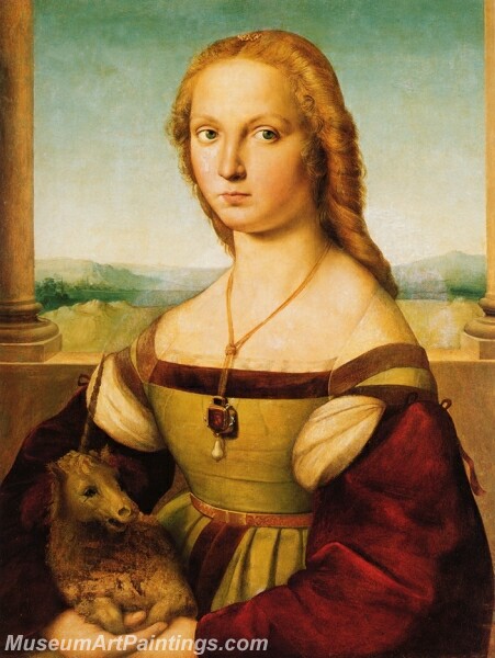 Lady with a Unicorn Painting