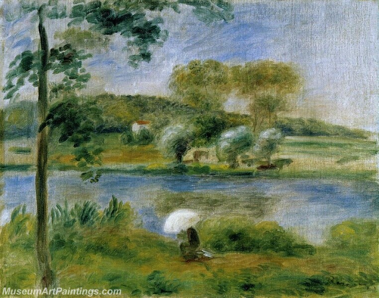 Landscape Banks of the River Painting