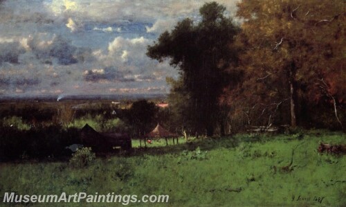 Landscape Painting A Breezy Autumn