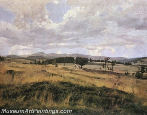 Landscape Painting A Czech Landscape