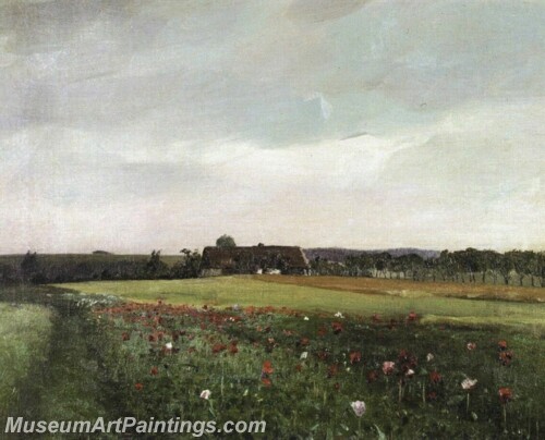 Landscape Painting A Landscape with the poppies