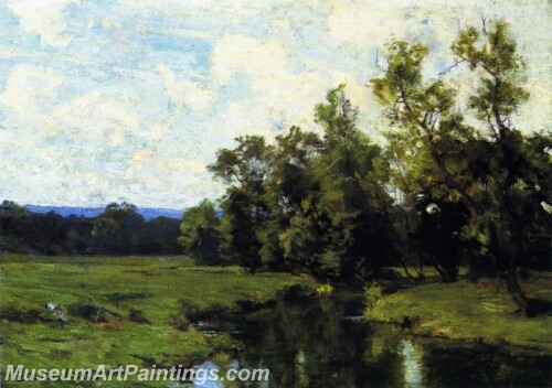 Landscape Painting A Lush Spring