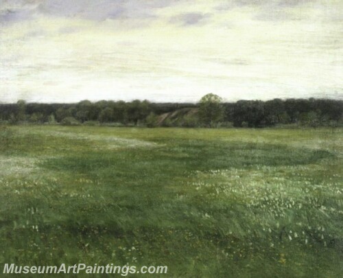 Landscape Painting A Meadow in May Time