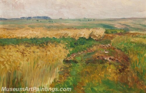 Landscape Painting A Path in the Fields