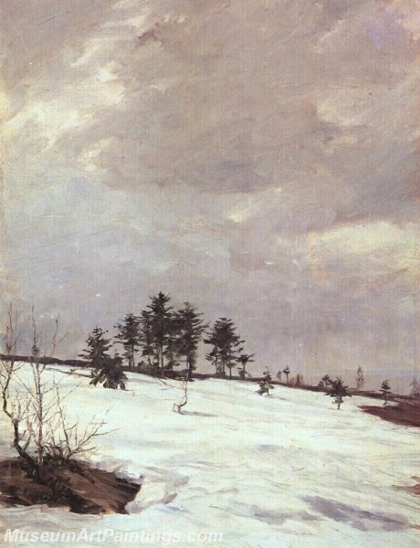 Landscape Painting A Spring Thaw