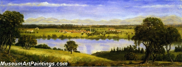 Landscape Painting A View of Stanford University