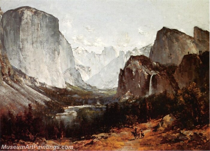 Landscape Painting A View of Yosemite Valley