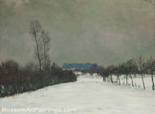 Landscape Painting A Winter Landscape