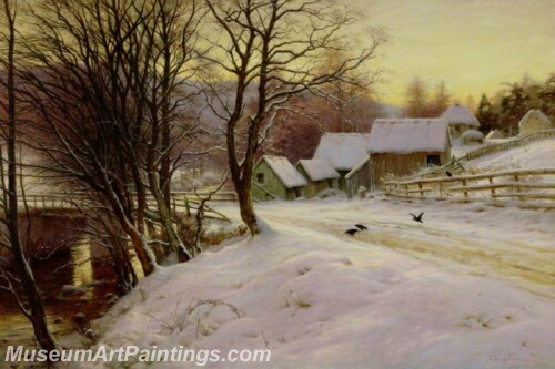 Landscape Painting A Winters Morning