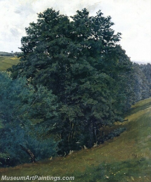 Landscape Painting Above the brook near Lhota Vickovska