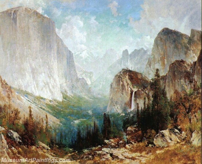 Landscape Painting After the Storm Yosemite Valley