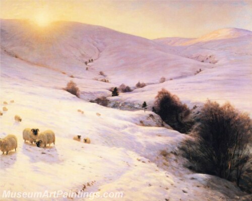 Landscape Painting And the Sun Peeped Oer Yon Southland Hills