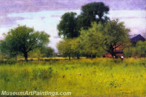 Landscape Painting Apple Orchard