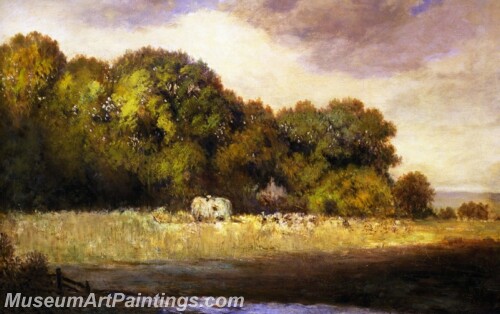 Landscape Painting Cazenovia Hay Field