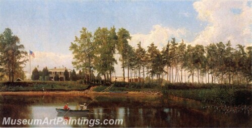 Landscape Painting Charles River Maryland