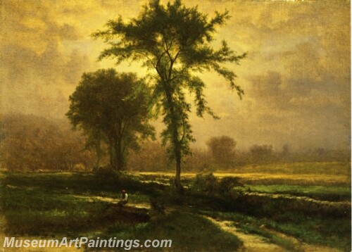 Landscape Painting Country Road