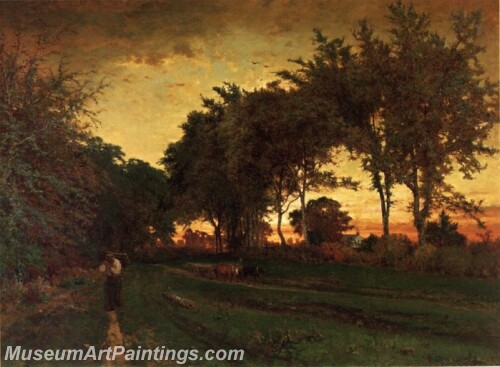 Landscape Painting Evening Landscape