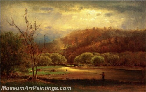 Landscape Painting Fishing