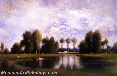 Landscape Painting Forest of Fontainebleau 1