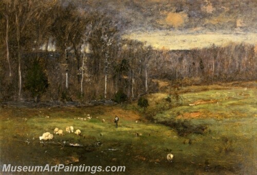 Landscape Painting Frosty Morning Montclair