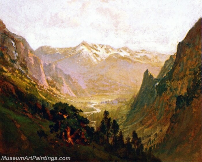 Landscape Painting High Sierra Canyon