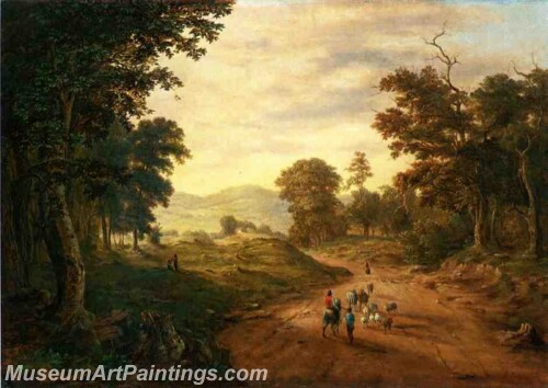 Landscape Painting Hils and Dales