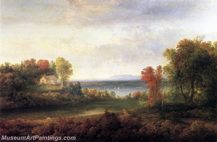 Landscape Painting Hudson River Landscape