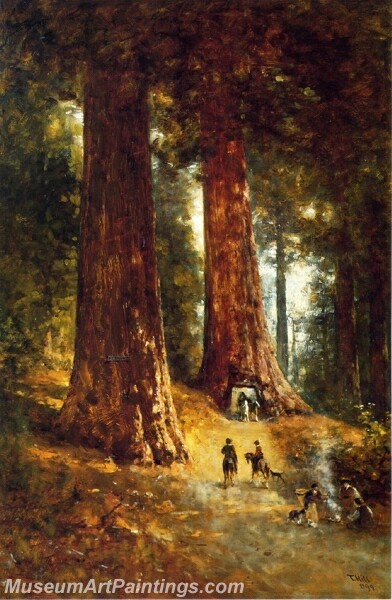 Landscape Painting In the Redwoods