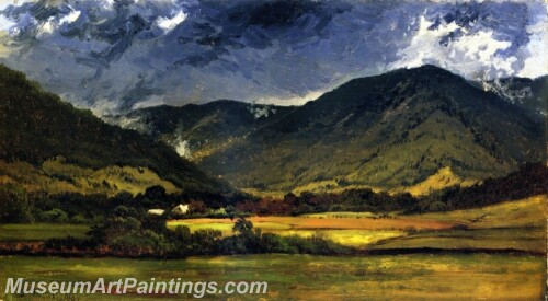 Landscape Painting In the White Mountains Summer