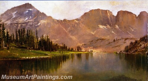 Landscape Painting Lake Lall and Mount Agassiz Uinta Range Utah